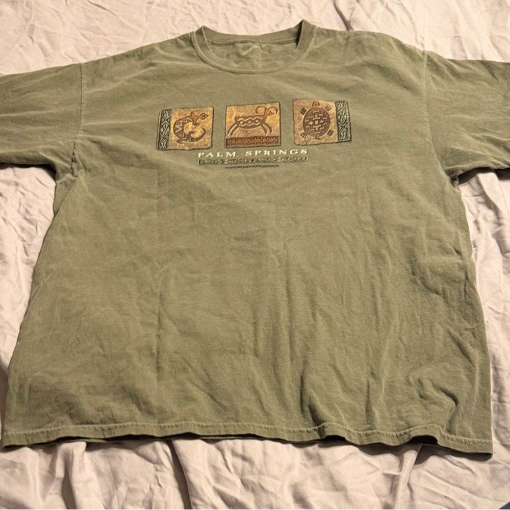 VTG Y2K Palm Springs Graphic T-Shirt SZ XL